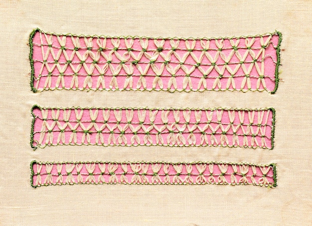 detal haftu na tkaninie